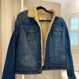 Fleece lined jean jacket